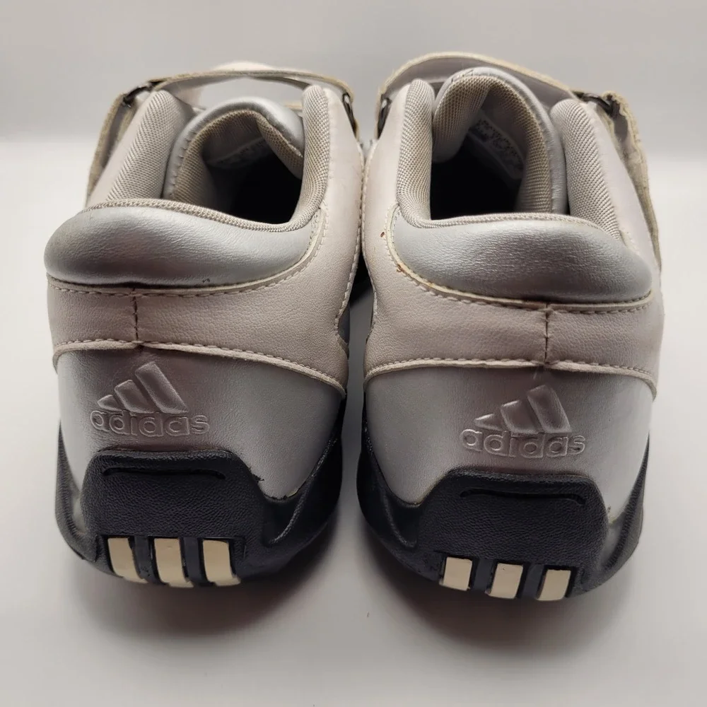 Adidas Z-Traxion Silver White Golf Shoes FitFOAM Cleated 737502 Mens 6 Women 7.5